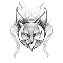 firefox disneystyle tattoo design idea