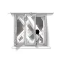 look through the window of this love even though we boarded it up tattoo design idea