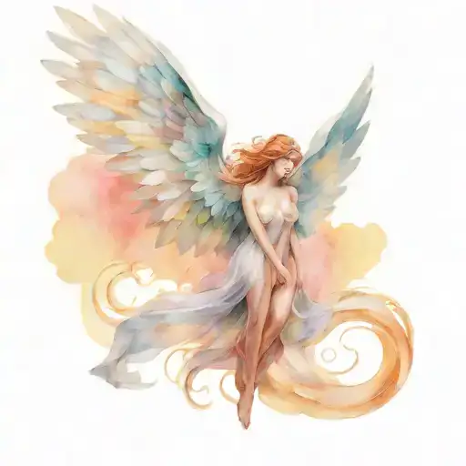 arc angel michael tattoo design idea