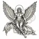 arc angel michael tattoo design idea