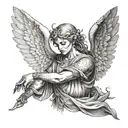 arc angel michael tattoo design idea