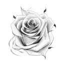 Rose name tattoo design idea