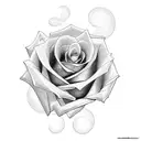 Rose name tattoo design idea