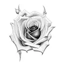 Rose name tattoo design idea