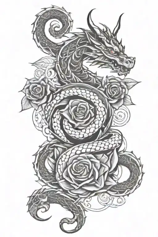 Dragon,Tribal,Rose,Chains,Snake,Moldova tattoo design idea