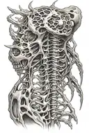 spinal cord tattoo design idea