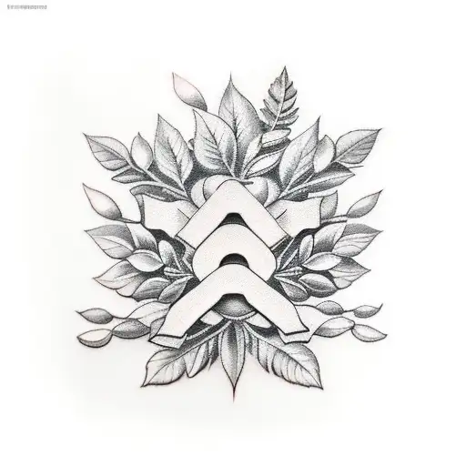 Laurel wreath tattoo design idea
