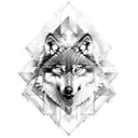 wolf and roman design with eagle and Greek mythology tattoo design idea