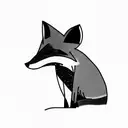 Fox tattoo design idea