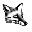 Fox tattoo design idea