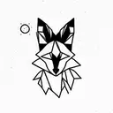 Fox tattoo design idea