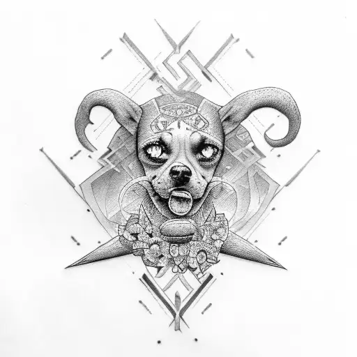 "Corey's girl " with iron cross  tattoo design idea