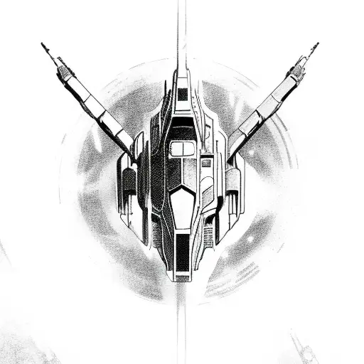 mass effect Normandy space ship tattoo design idea