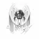 mass effect Normandy  tattoo design idea