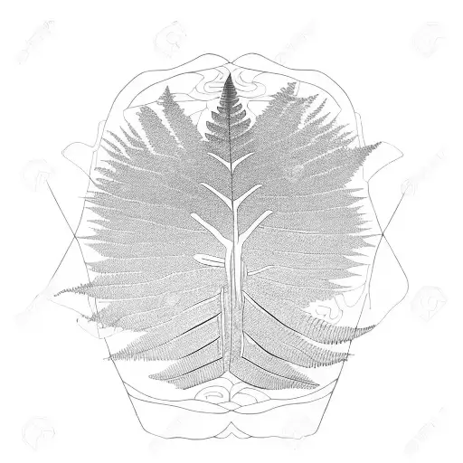 Fern Tree tattoo design idea