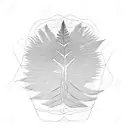 Fern Tree tattoo design idea