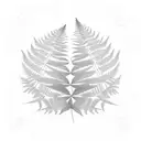 Fern Tree tattoo design idea