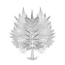 Fern Tree tattoo design idea