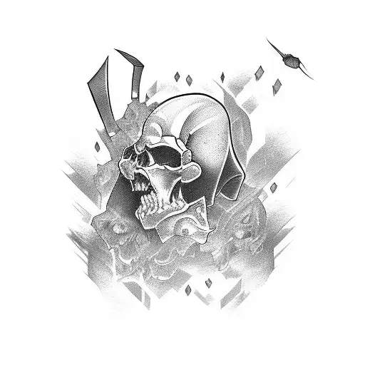 Tattoo from the game Murder Miners tattoo design idea