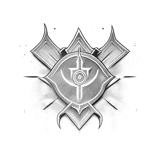 crusader tattoo design idea