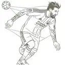 Messi world cup tattoo design idea