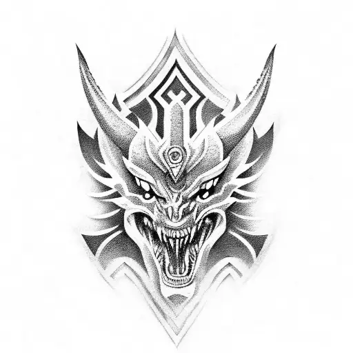 mythosaur tattoo design idea