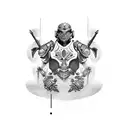 armour forearms tattoo design idea