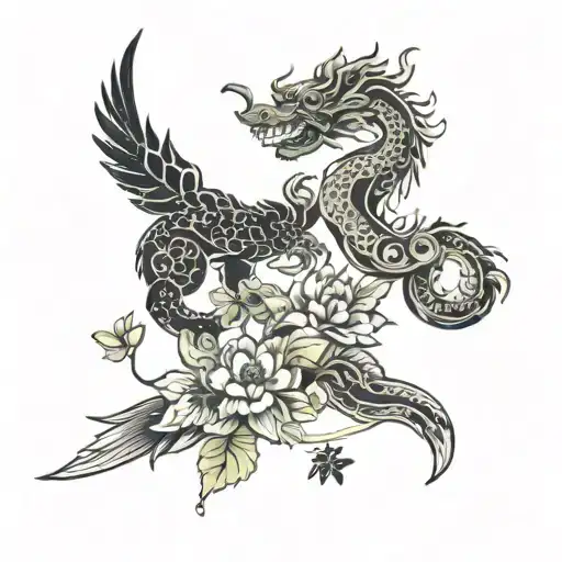 Tamil chinese best friends tattoo design idea