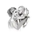 Dancing couple tattoo design idea