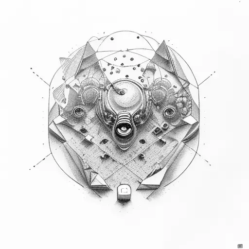 de omnibus dubitandum(trust no one) tattoo design idea