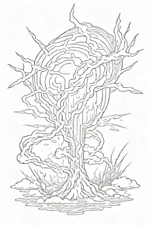 I want a tattoo on the hip, in the shape of a fairly thin flash, I want the lightning to catch my hip tattoo design idea