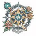 Cassiopeia constellation tattoo design idea