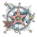 Cassiopeia constellation tattoo design idea