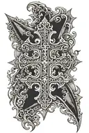 crusader cross tattoo design idea