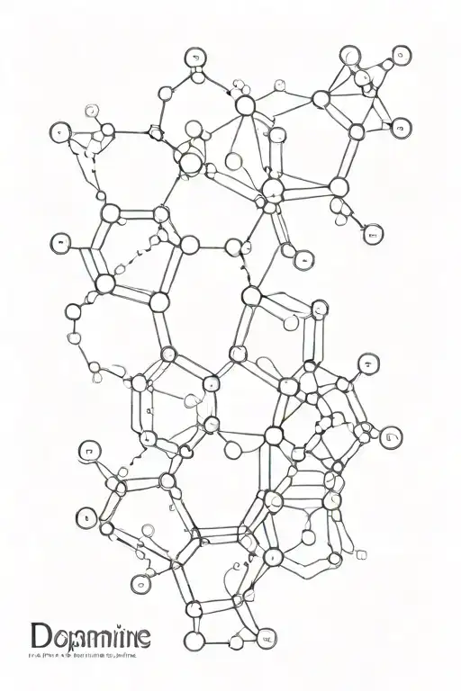 dopamine chemical structure tattoo design idea