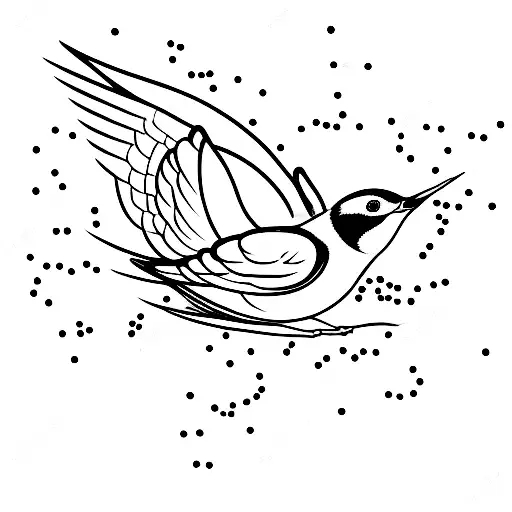 Swallow Bird tattoo design idea