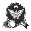 WWE logo baseball combo tattoo design idea
