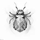 love bug tattoo design idea