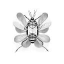 love bug tattoo design idea