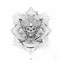 chaos and order tattoo design idea