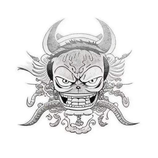 luffy tattoo design idea