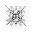 Interstellar, buraco negro, nave tattoo design idea