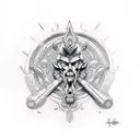 Ares God tattoo design idea