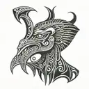 thoth God tattoo design idea