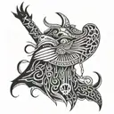 thoth God tattoo design idea