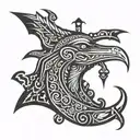 thoth God tattoo design idea