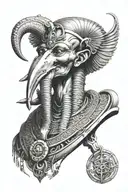 thoth God tattoo design idea