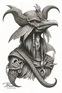 thoth God tattoo design idea