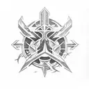 doom slayer half sleeve  tattoo design idea