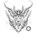 it should a tatto on the forearm should cover circular. it should should show Aries and lord shive tattoo design idea